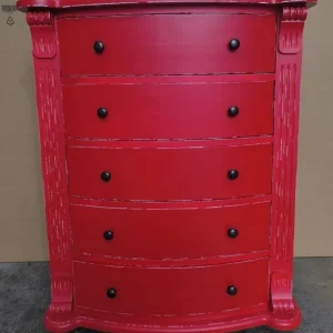 Casa Padrino Country Style Chest of Drawers with 5 Drawers Antique Red H. 100 cm Meistverkauft