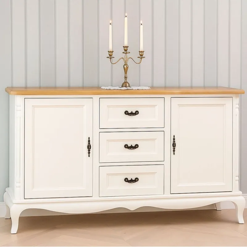 Casa Padrino country style sideboard cream / natural 158 cm - Country style furniture Saisonangebot