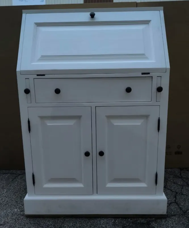 Casa Padrino Country Style Secretary Chest of Drawers White H. 110 cm - Country Style Furniture Abverkauf