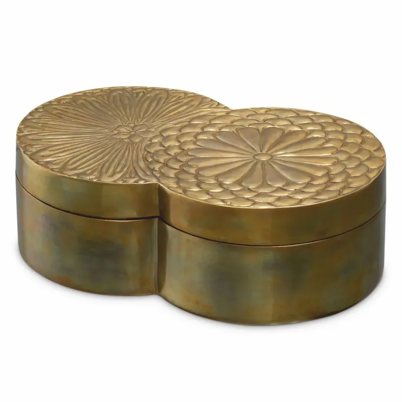 Top-Seller Casa Padrino Luxury Storage Box Antique Brass 28 cm - Luxury Accessories