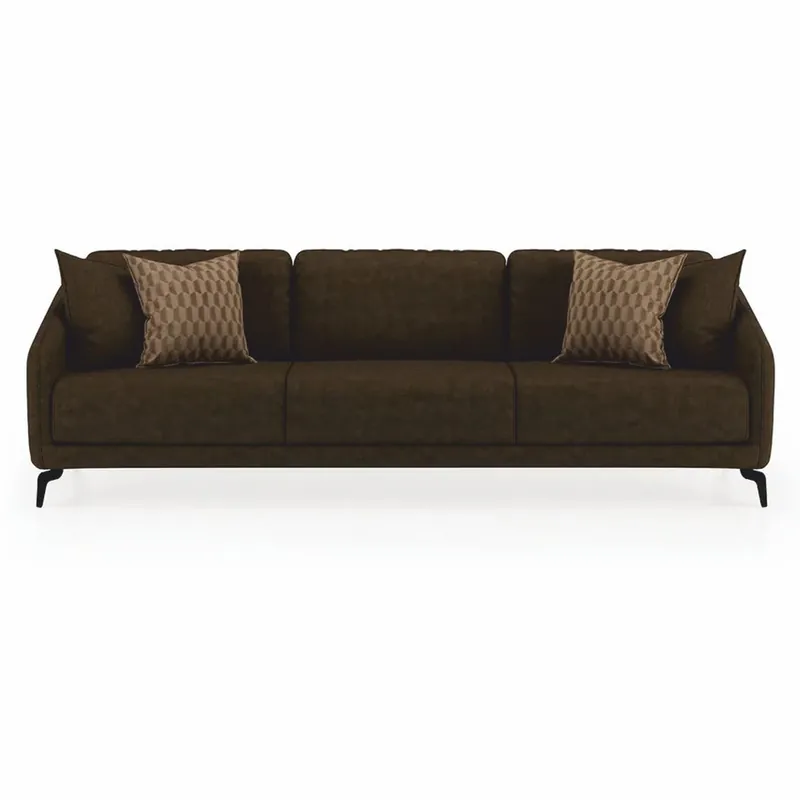 Online Kaufen Casa Padrino Luxury Sofa Dark Brown / Black 255 cm - Living Room & Hotel Furniture