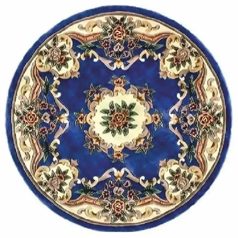 Beliebt Casa Padrino Luxury Baroque Living Room Carpet Blue / Cream - Various Sizes