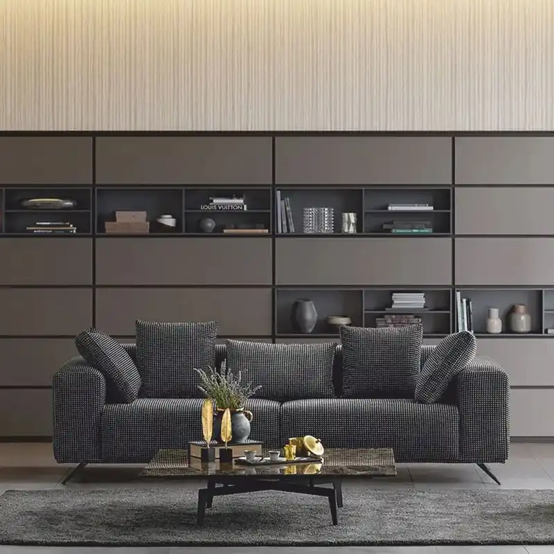 Casa Padrino Luxury Sofa Black 229 cm - Luxury Living Room & Hotel Furniture Top-Preis
