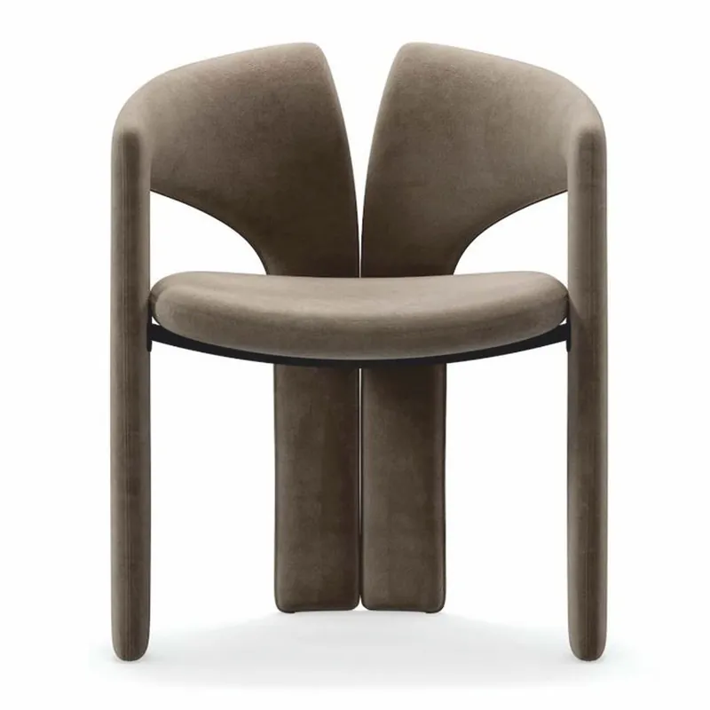Markenware Casa Padrino Luxury Dining Chair with Armrests Brown H. 76 cm - Dining Room Furniture
