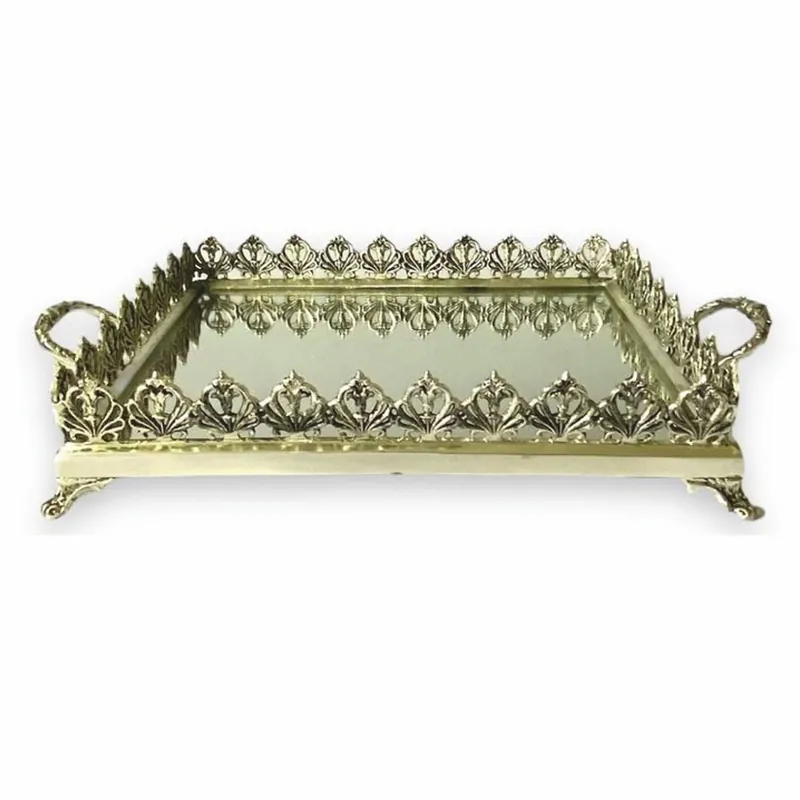 Schnäppchen Casa Padrino Baroque Tray Gold 45 cm - Baroque Style Catering Accessories