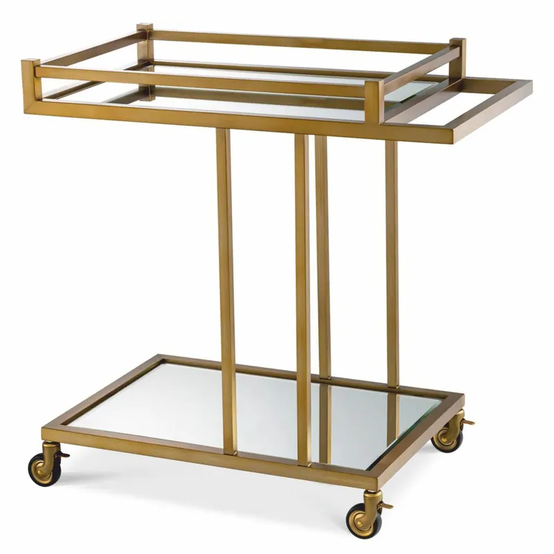 Highlight Casa Padrino luxury serving trolley brass 78 x 46 x H. 79 cm - Hotel & restaurant accessories