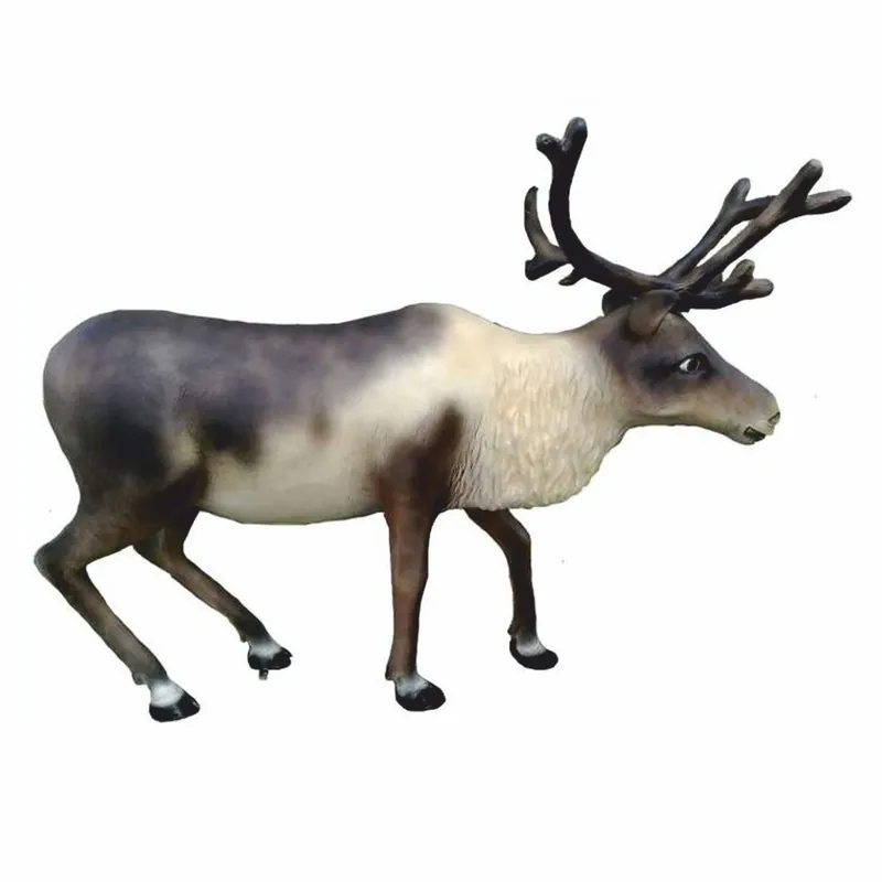 Geprüft Casa Padrino XXL Garden Decoration Sculpture Reindeer 200 cm - Christmas Decoration Figure
