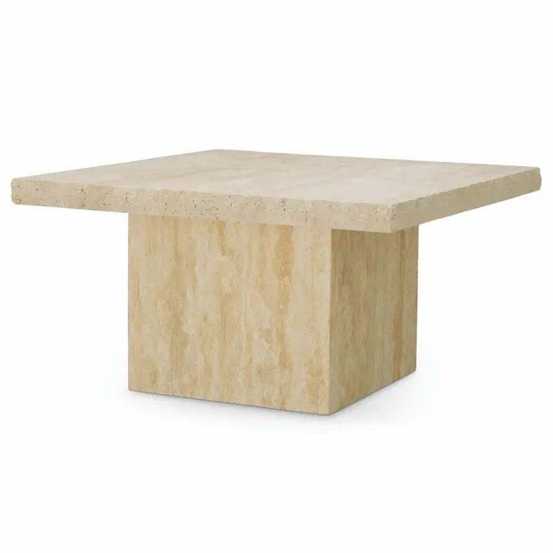 Casa Padrino Luxury Travertine Coffee Table Beige 65.5 cm - Travertine Living Room Furniture Online Kaufen
