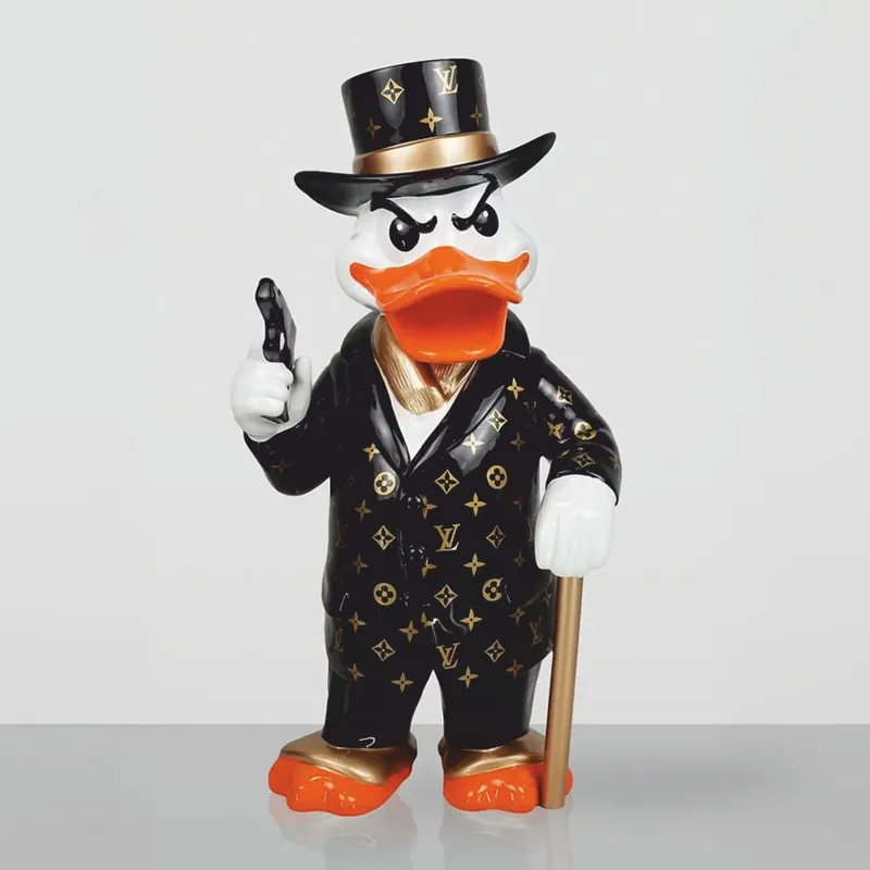 Schnäppchen Casa Padrino Decorative Sculpture Duck H. 120 cm - Large Garden Decorative Figure