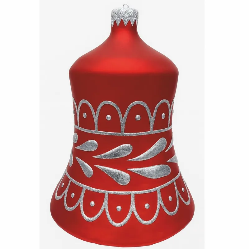 Casa Padrino XXL Decorative Christmas Tree Bauble Red / Silver H. 99 cm - Christmas Decoration Jetzt Bestellen