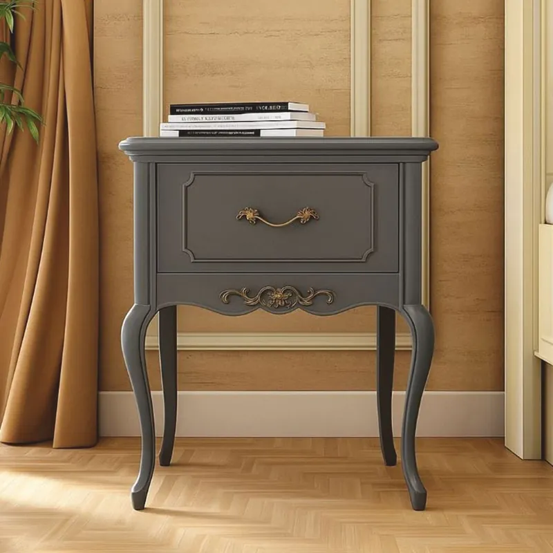 Sale Casa Padrino Luxury Baroque Nightstand with Drawer Gray H. 60 cm - Baroque Furniture