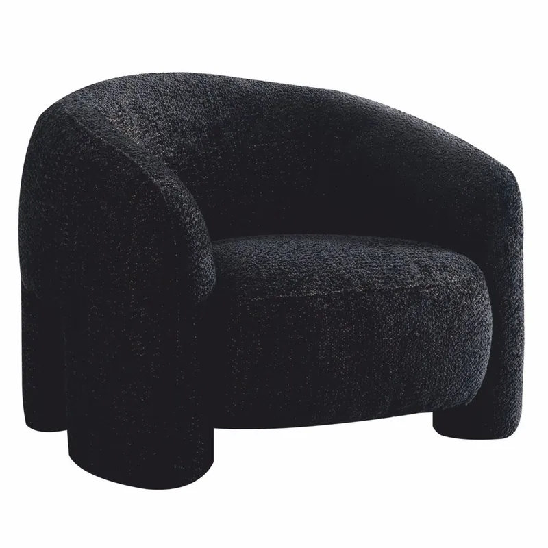 Casa Padrino Luxury Living Room & Hotel Armchair Black 100 cm - Luxury Furniture Sichere Zahlung