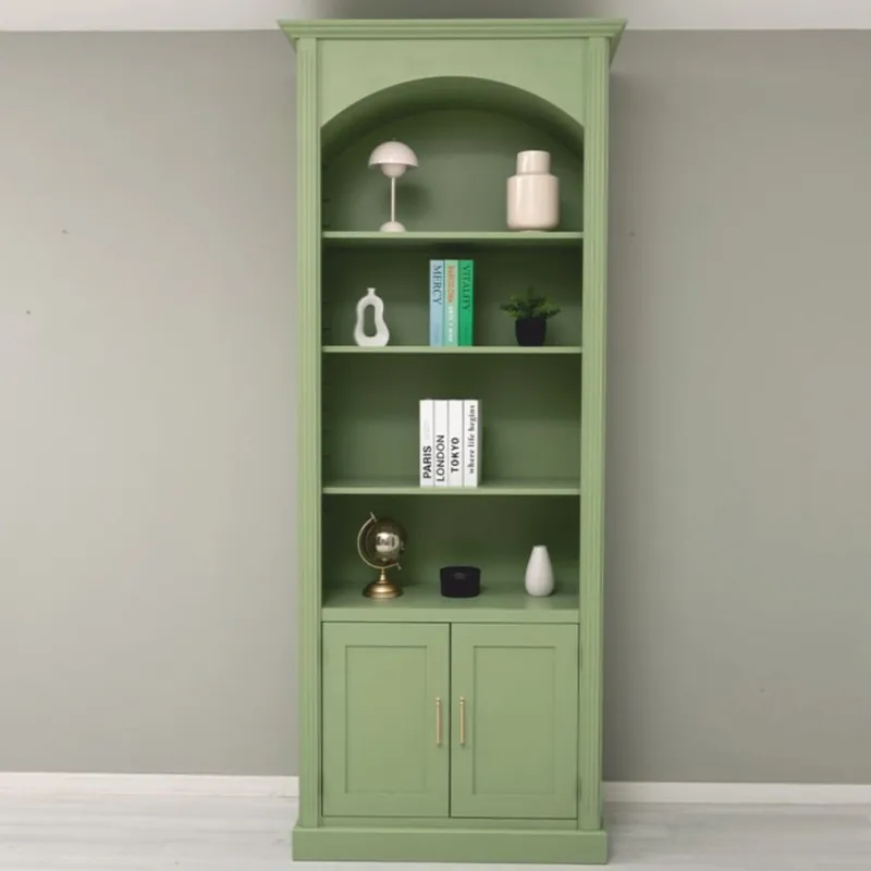 Neu Im Sortiment Casa Padrino country style bookcase light green 102 x H. 250 cm - Country style furniture
