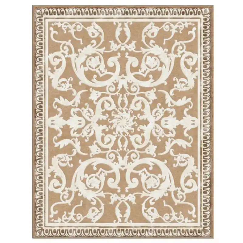 Aktuell Casa Padrino Luxury Baroque Living Room Wool Carpet Brown - Various Sizes