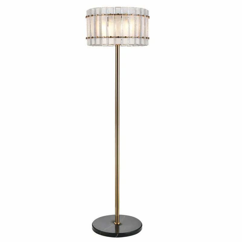 Zertifiziert Casa Padrino Luxury Floor Lamp Antique Brass / Black H. 168 cm - Luxury Lighting