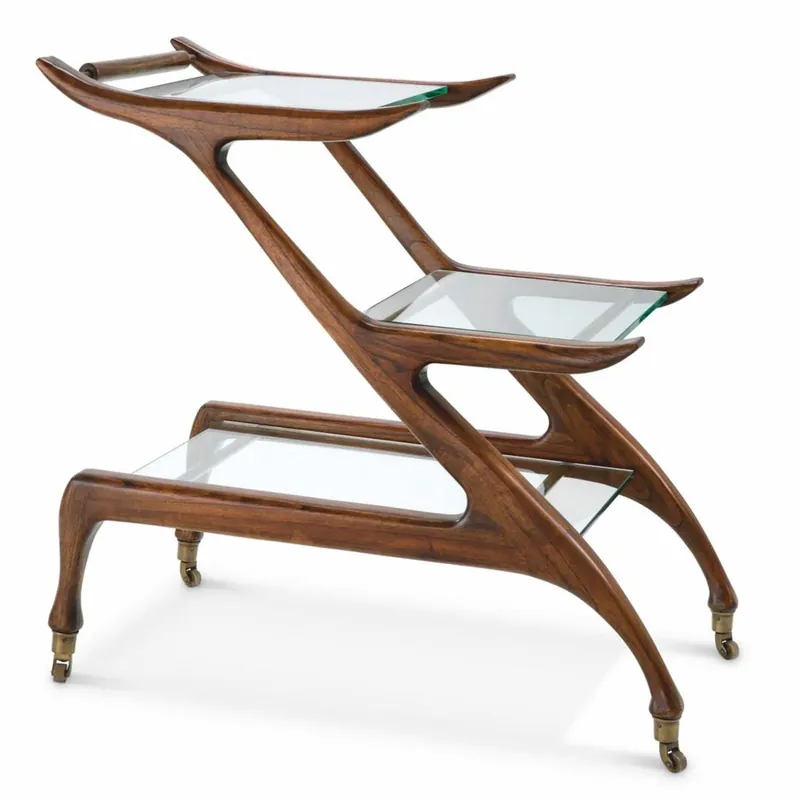 Casa Padrino Luxury Serving Trolley Brown 85 x 50 x H. 80 cm - Hotel Accessories Top-Angebot