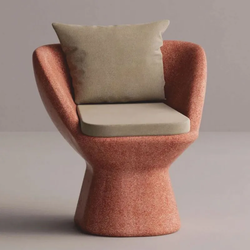 Beliebt Casa Padrino luxury armchair beige / red - Weatherproof concrete armchair