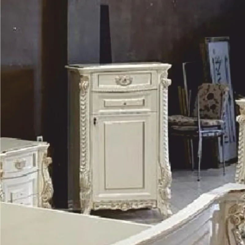 Casa Padrino Luxury Baroque Chest of Drawers White / Gold H. 124 cm - Baroque Furniture Meistverkauft