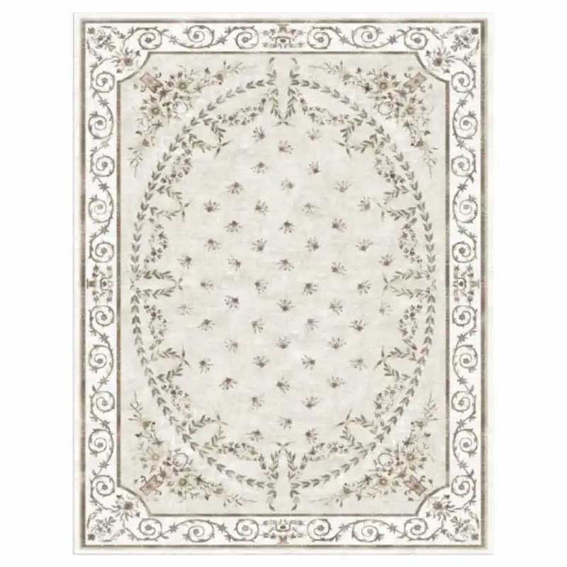 Casa Padrino Luxury Baroque Living Room Carpet Beige - Rectangular Wool Carpet - Various Sizes Billig