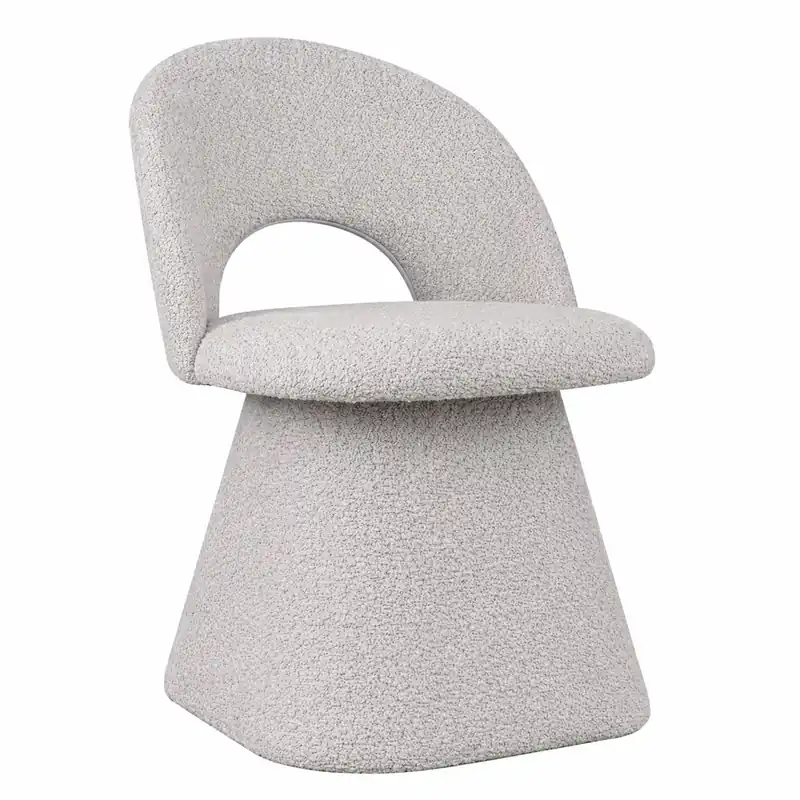 Top-Preis Casa Padrino luxury dining room chair with curved backrest light gray H. 79 cm - Dining room furniture