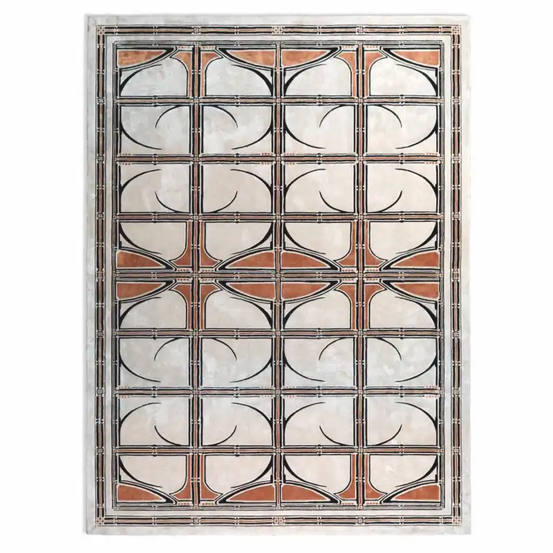 Meistverkauft Casa Padrino Luxury Wool Carpet Cream / Brown / Black - Various Sizes