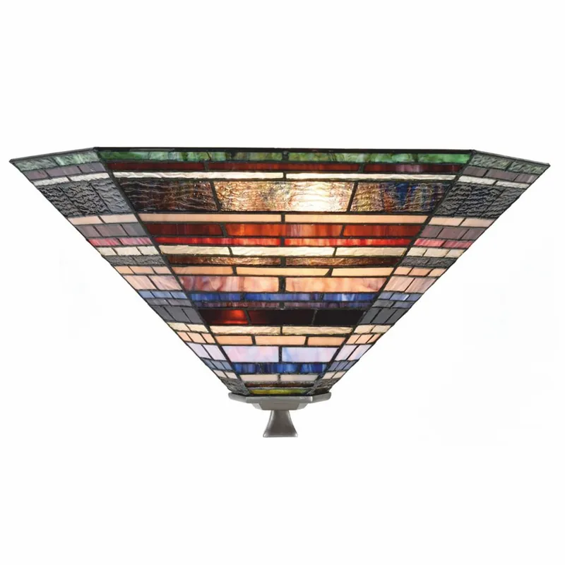 Günstig Casa Padrino Art Deco Tiffany Ceiling Light Colorful 55 cm - Tiffany Lighting