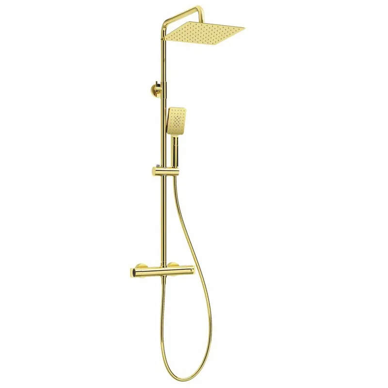 Sale Casa Padrino Luxury Shower Set with Overhead Shower and Hand Shower Gold H. 85-122.5 cm