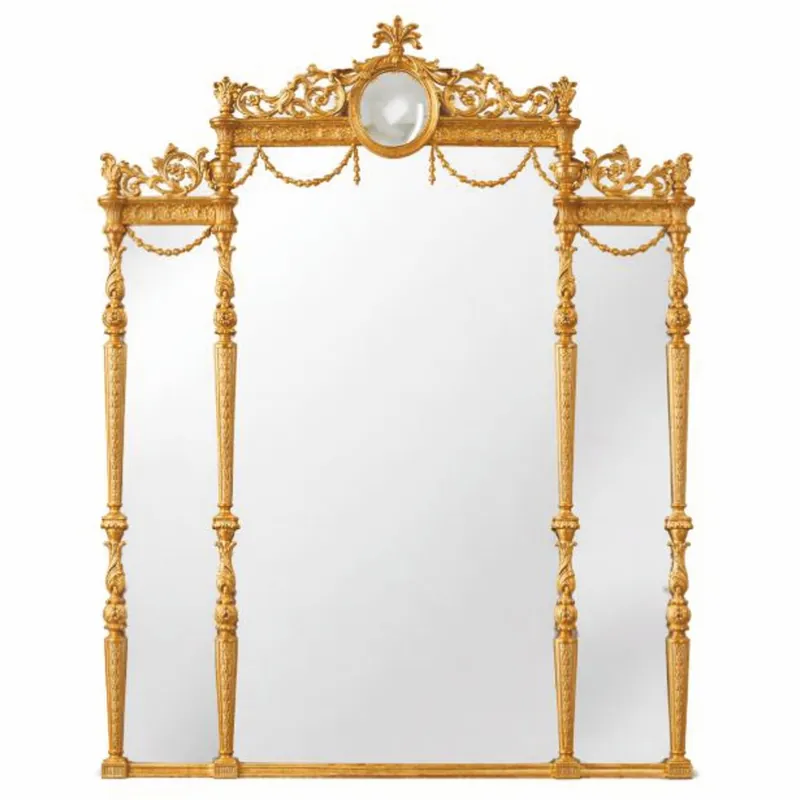 Echt Casa Padrino Luxury Baroque Mirror Gold H. 185 cm - Baroque Furniture - Made in Italy