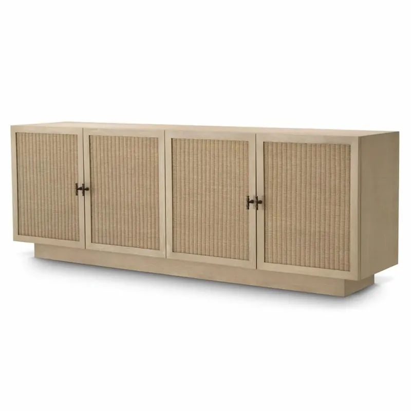 Neu Casa Padrino luxury sideboard with 4 doors beige / bronze 220 cm - Luxury furniture