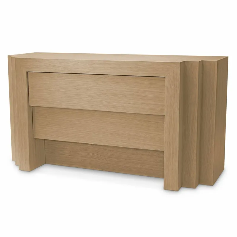 Casa Padrino Luxury Chest of Drawers with 3 Drawers Beige 134 cm - Luxury Furniture Markenware