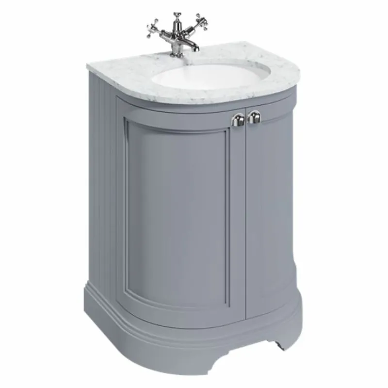 Casa Padrino Country Style Vanity Unit White / Gray H. 93 cm - Bathroom Furniture Schnäppchen