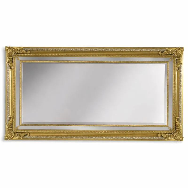 Casa Padrino luxury baroque mirror gold / silver 196 cm - Baroque furniture - Made in Italy Ausverkauf
