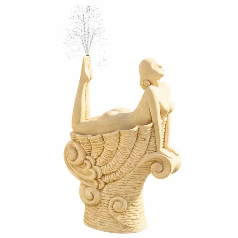 Schnäppchen Casa Padrino Art Nouveau Gargoyle Sculpture Woman on a Shell Sand H. 192 cm