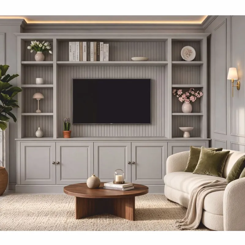 Casa Padrino country style bookcase light gray 254 cm - Country style furniture Abverkauf