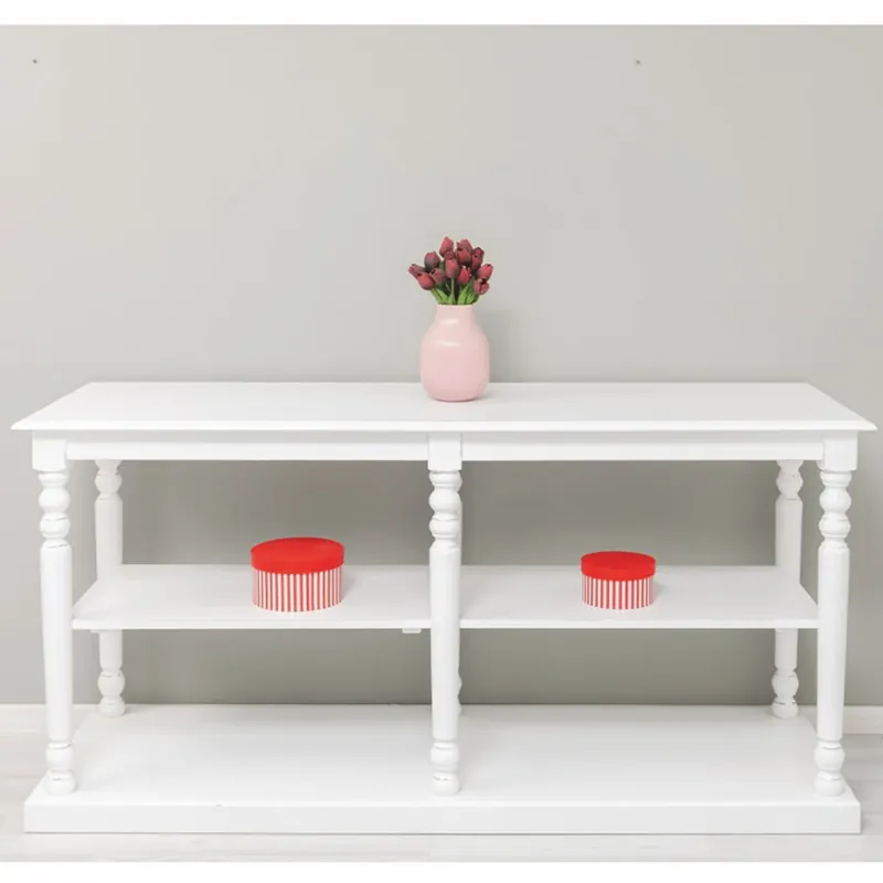 Direktkauf Casa Padrino Country Style Solid Wood Console Table White 180 cm - Country Style Furniture