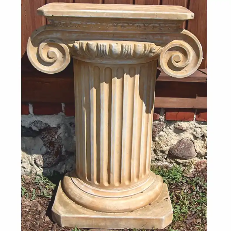 Casa Padrino Baroque Half-Column Beige H. 77 cm - Baroque Style Garden Decor Rabatt