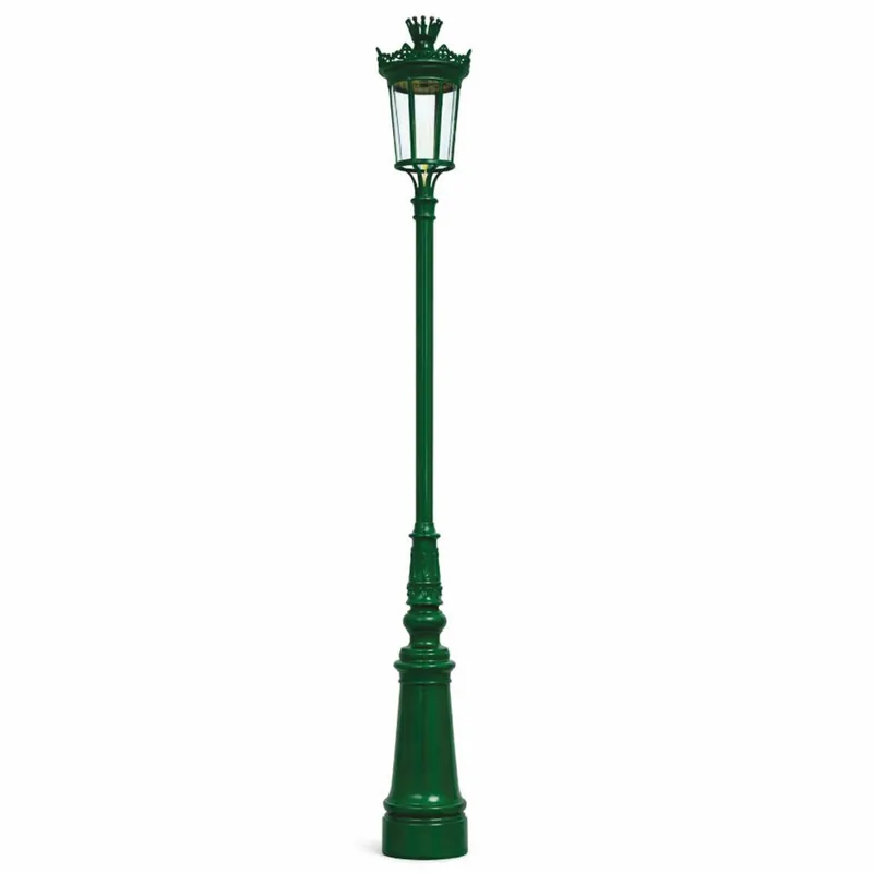 Billig Casa Padrino Art Nouveau Garden Lantern / Street Lamp Green H. 336 cm - Outdoor Lighting