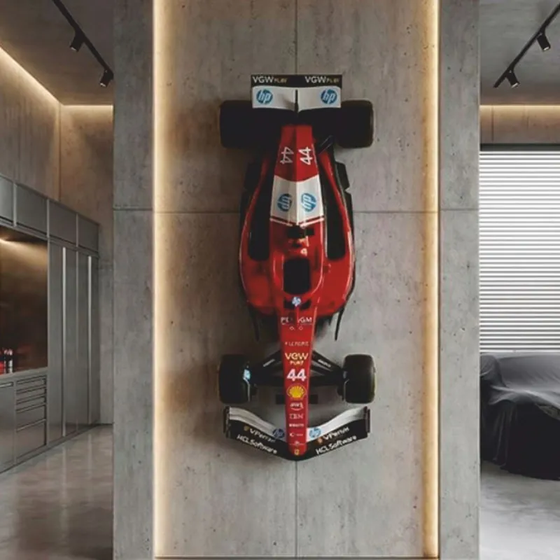 Must-Have Casa Padrino XXL Decorative Formula 1 Race Car Red / Black / White 180 cm - Wall Decor