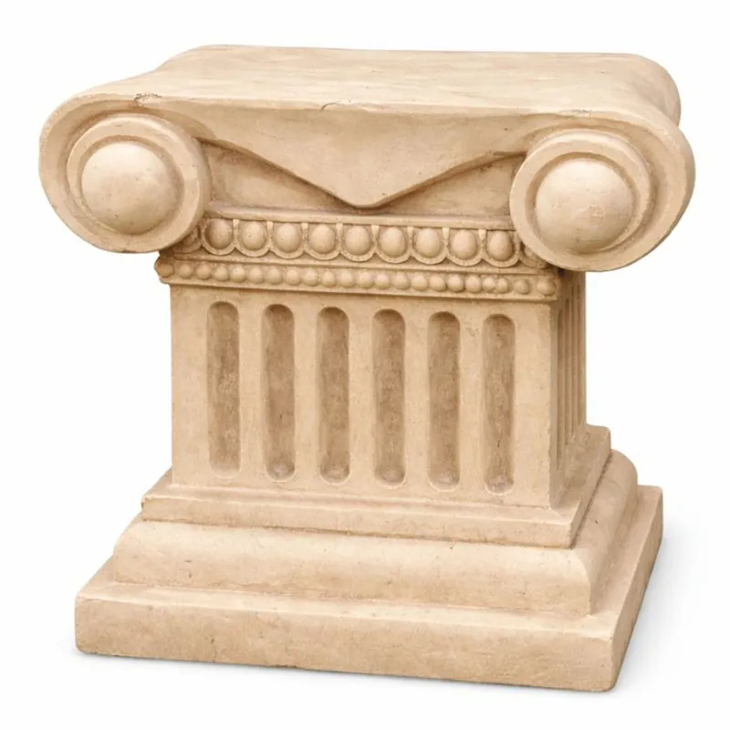 Preis Gesenkt Casa Padrino Baroque Pedestal Beige H. 23 cm - Baroque Garden Decor Accessories