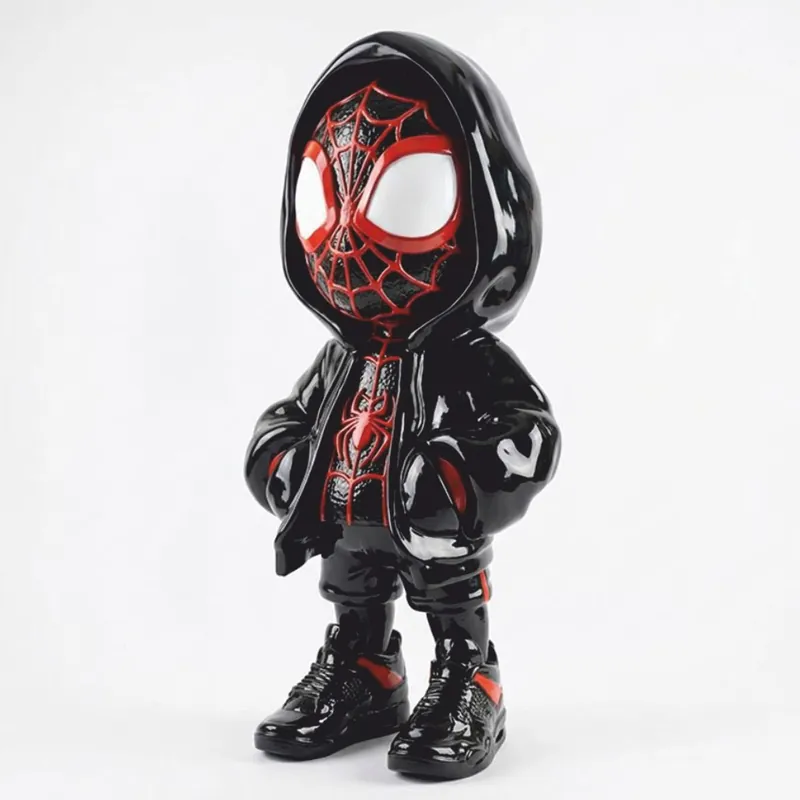 Casa Padrino Decorative Sculpture Black / Red H. 120 cm - Garden Decoration Figure Preisreduziert