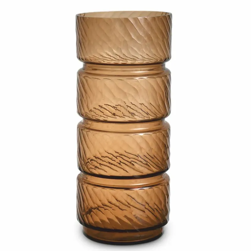 Meistverkauft Casa Padrino Luxury Glass Vase Copper H. 48 cm - Luxury Decorative Accessories