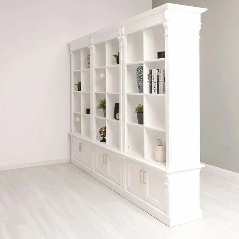Letzte Chance Casa Padrino Country Style Room Divider Bookcase White 260 cm - Country Style Furniture
