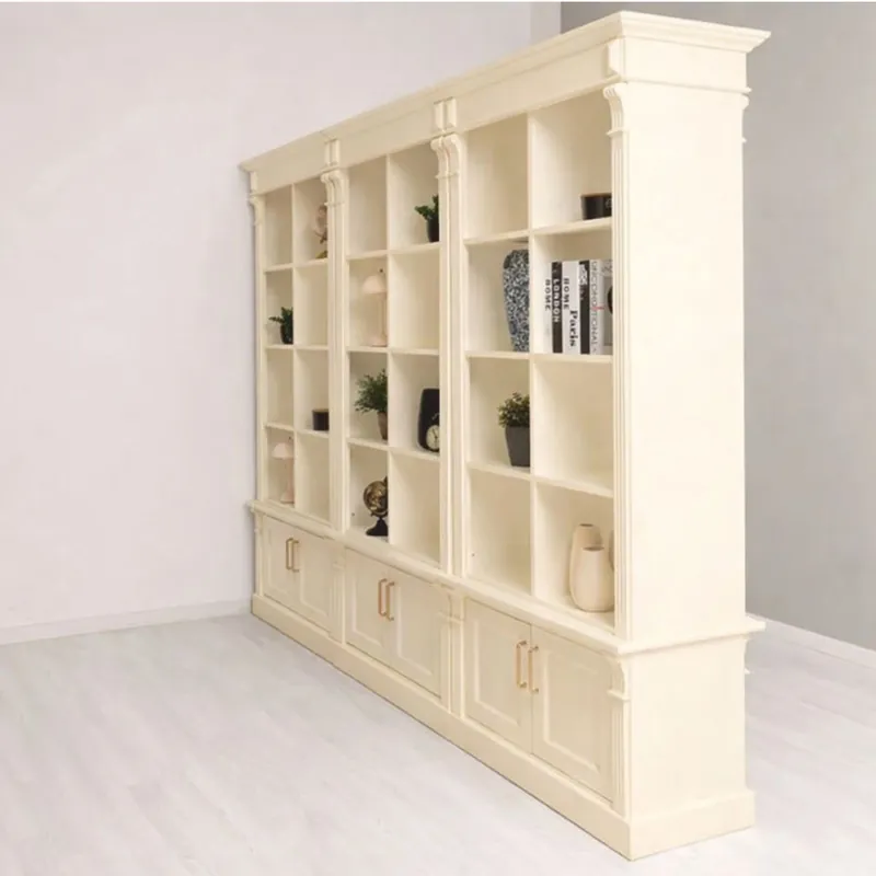 Kracherpreis Casa Padrino Country Style Room Divider Bookcase Cream 260 cm - Country Style Furniture