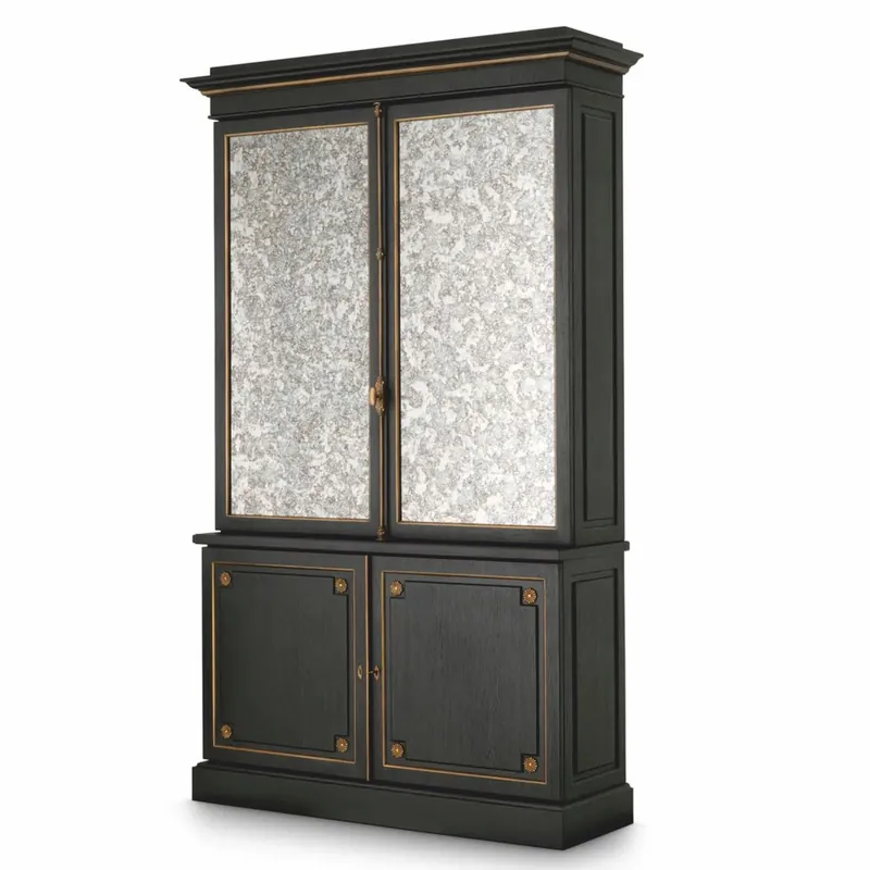 Super-Preis Casa Padrino Luxury Bar Cabinet Black 153 x H. 250 cm - Luxury Bar Furniture