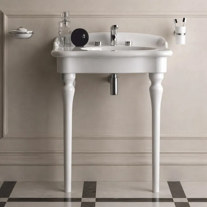 Neuheit Casa Padrino Luxury Art Nouveau Vanity Unit White 68 cm - Bathroom Furniture - Made in Italy