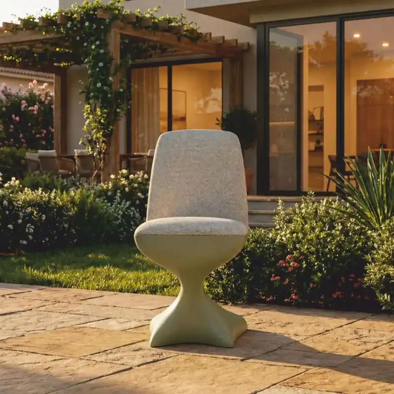Casa Padrino Luxury Garden Chair Gray / Matte Green - Hotel & Garden Furniture Neue Kollektion