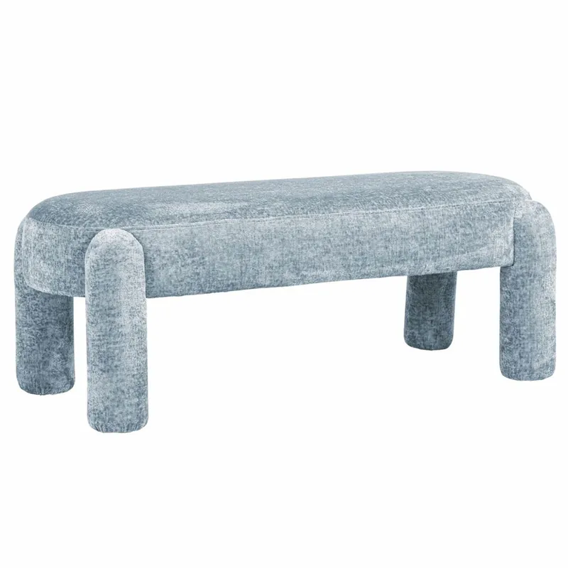 Casa Padrino Luxury Bench Light Blue 123 cm - Living Room & Hotel Furniture Neu