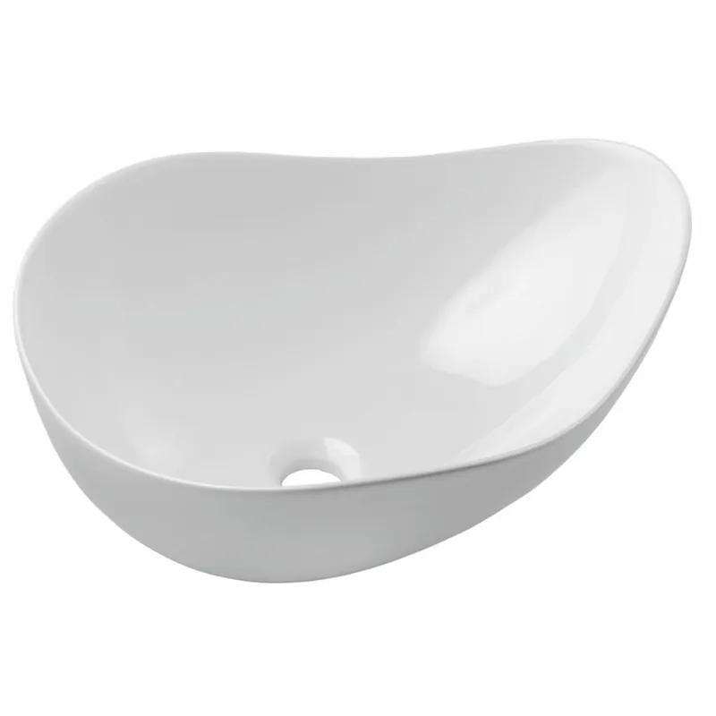 Preiswert Casa Padrino Ceramic Washbasin Bowl High Gloss White 51 cm - Bathroom Accessories
