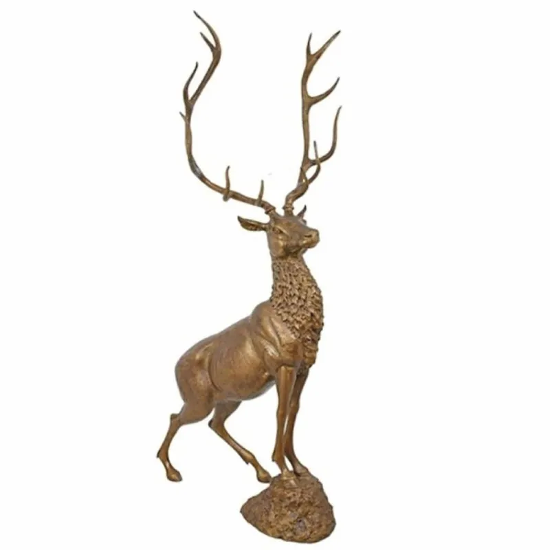 Direktkauf Casa Padrino XXL Bronze Sculpture Deer H. 220 cm - Life Size Decorative Figure
