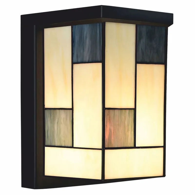 Casa Padrino Art Deco Tiffany LED Outdoor Wall Light Cream / Gray / Black H. 28 cm Bestpreis